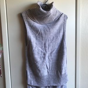 Banana Republic Gray Cowl-Neck Sweater